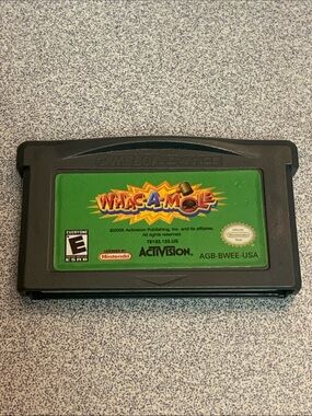 Whac-A-Mole GameBoy Advance GBA Cartridge - Green Label